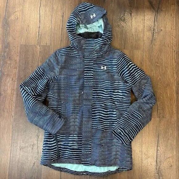 Under Armour ColdGear Infrared Powerline Insulated ski coat In Teal SZ SM - Picture 2 of 9